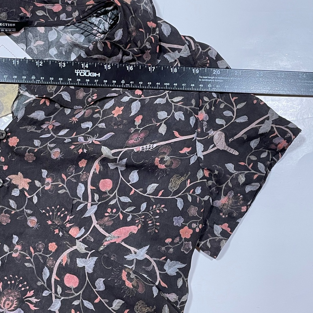 Peruvian Connection Black Floral Short-Sleeve V-Neck Dress - Picture 10 of 15